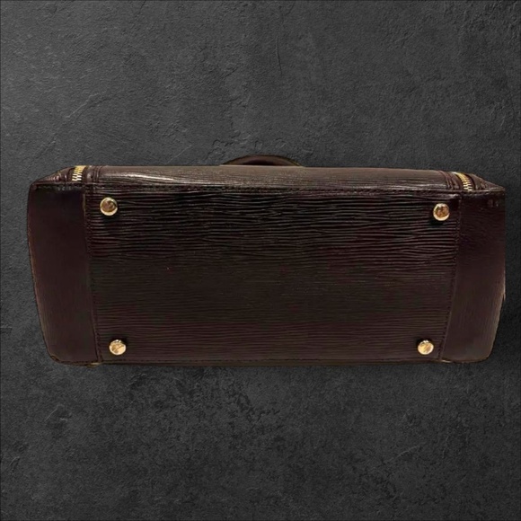 Henri Bendel West 57th Large Satchel in Eggplant Epi Leather - Picture 10 of 17